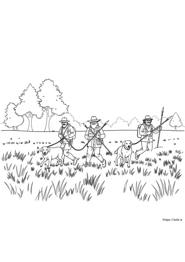 Coloriages De Chasse À Imprimer