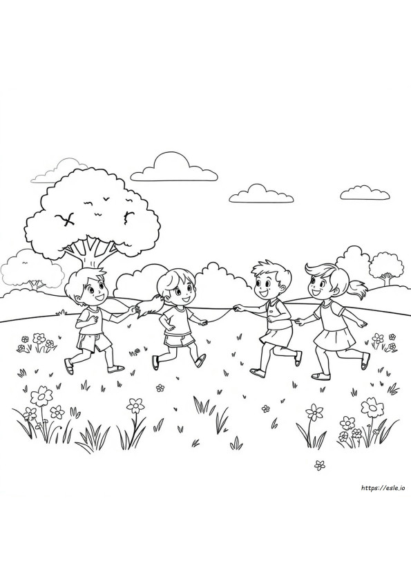 Friendship Games Coloring Pages