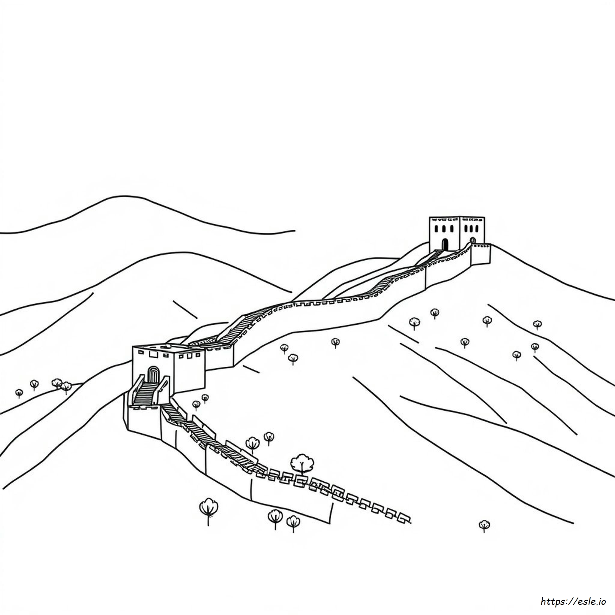 Muraglia Cinese Disegno Da Colorare
