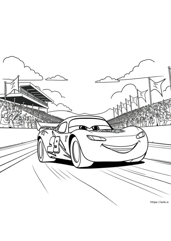 Coloriage À Imprimer De Flash Mcqueen Fabuleux