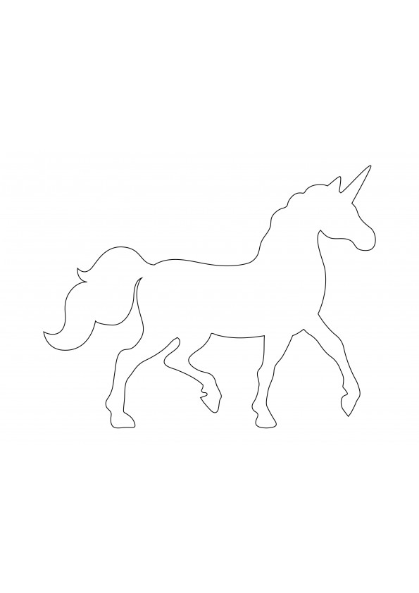 Unicornio para crear unicornios personalizados fáciles de colorear e imprimir gratis