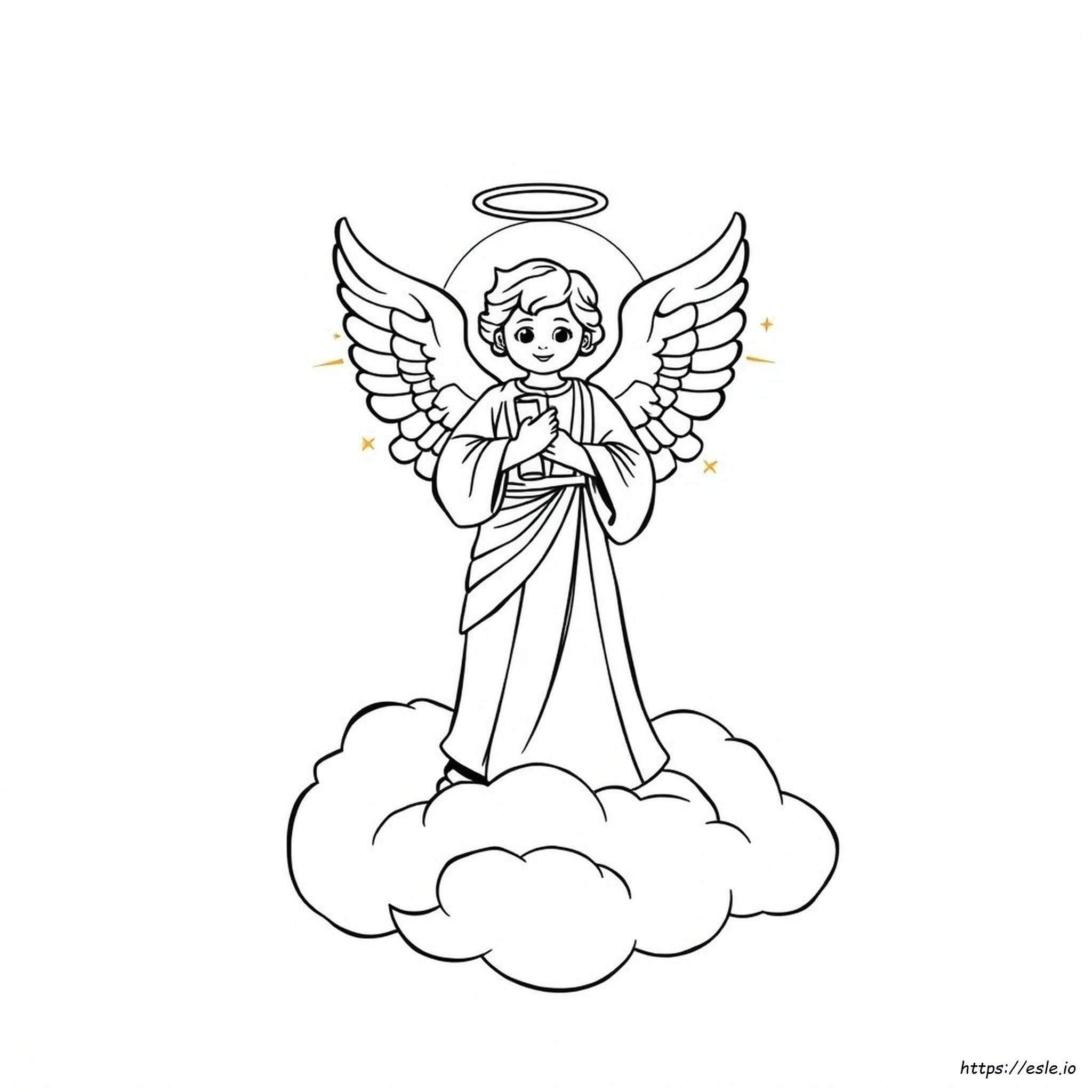 Angel Gabriel Coloring Page