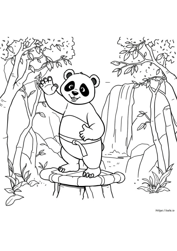 Kung Fu Panda Darmowe Kolorowanki
