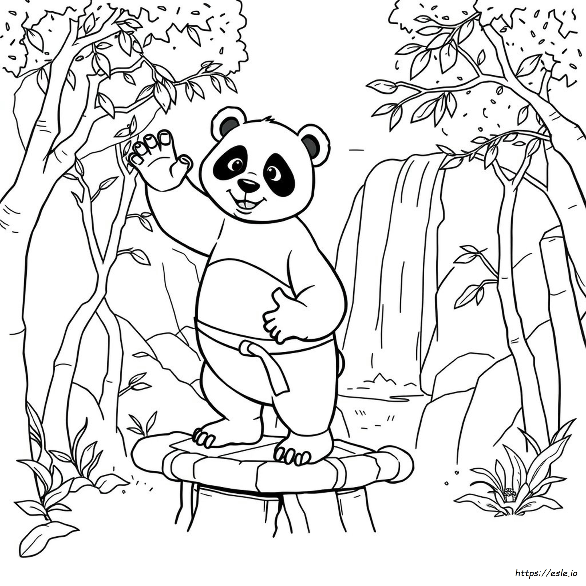 Kung Fu Panda Darmowe Kolorowanki