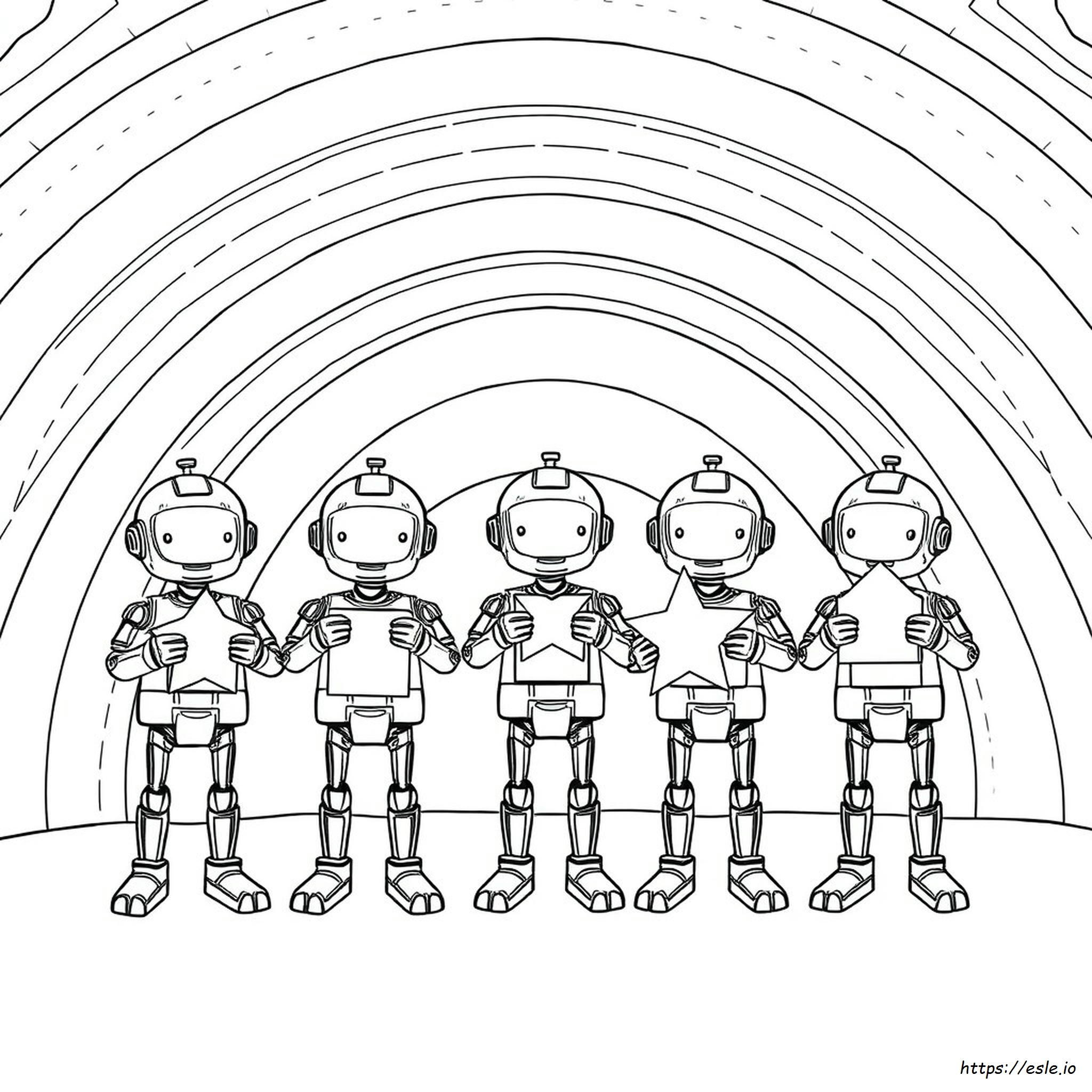 Cyborg Rainbow Friends Kleurplaten kleurplaat