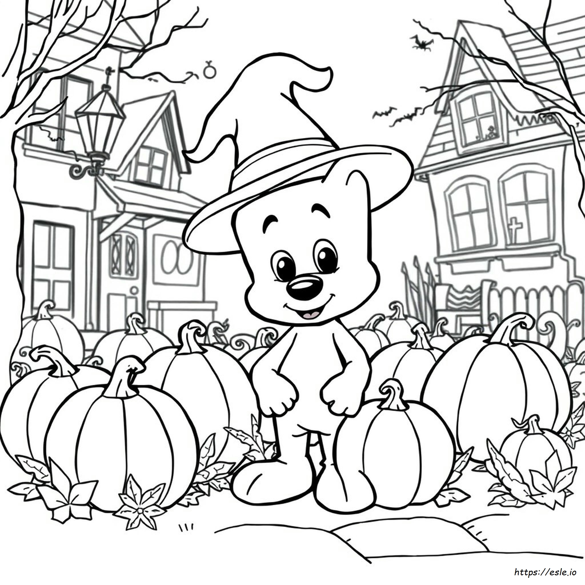 Bluey Halloween Kleurplaten Voor Kinderen kleurplaat