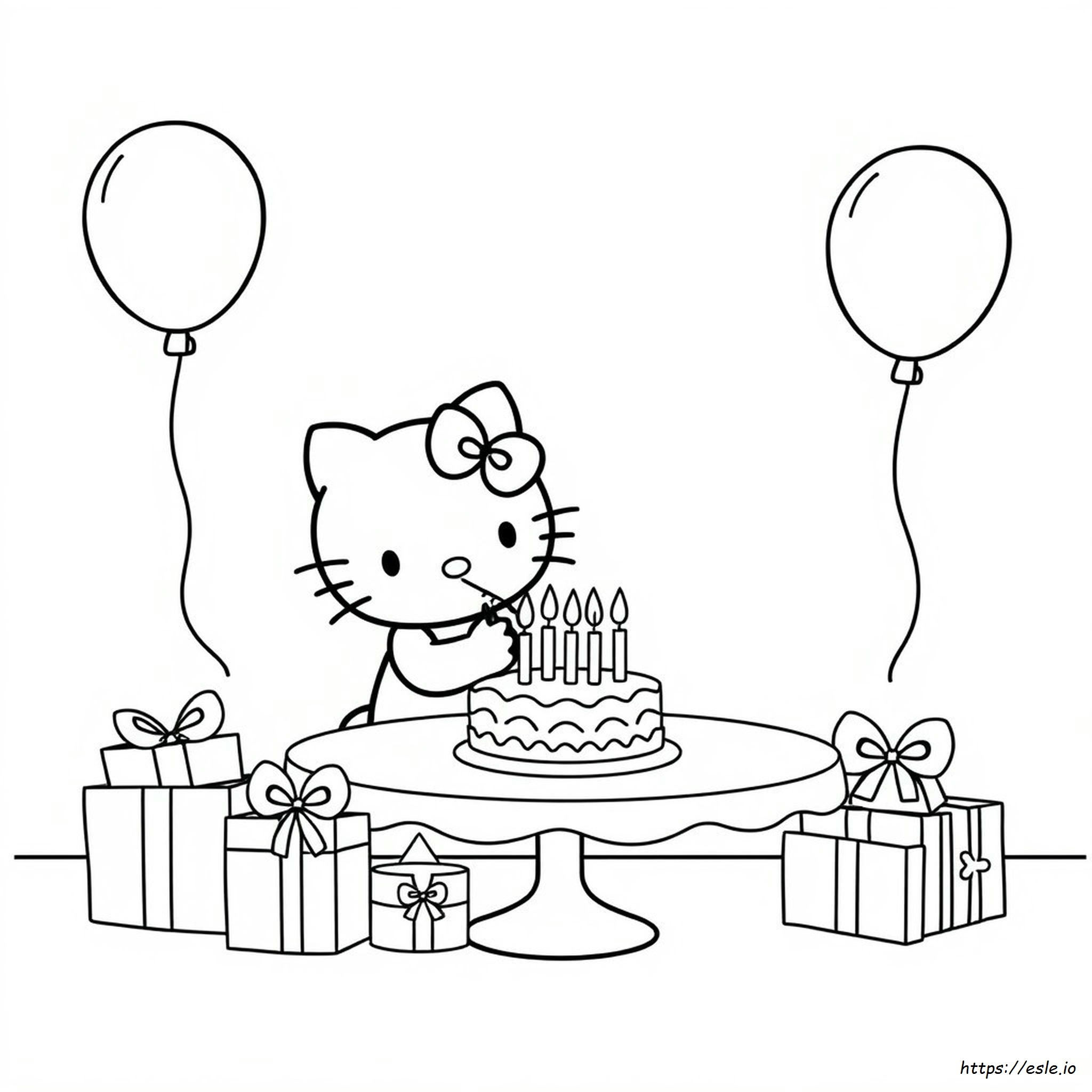 Hello Kitty Geburtstag Ausmalbilder Zum Ausdrucken