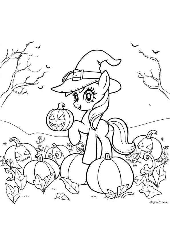 Kolorowanki My Little Pony Na Halloween