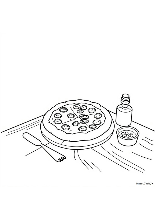 Kolorowanka Pizza