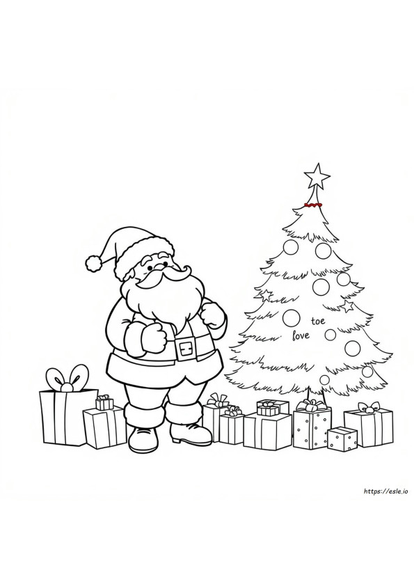 Kerstman Stripfiguur Kleurplaat