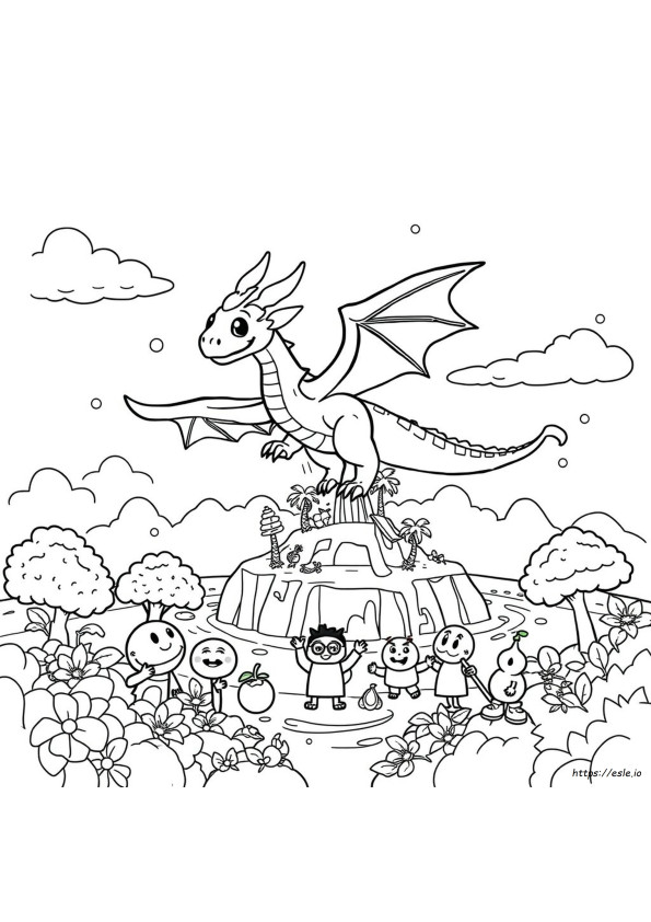 Disegni Da Colorare Di Blox Fruits: Draghi Rework