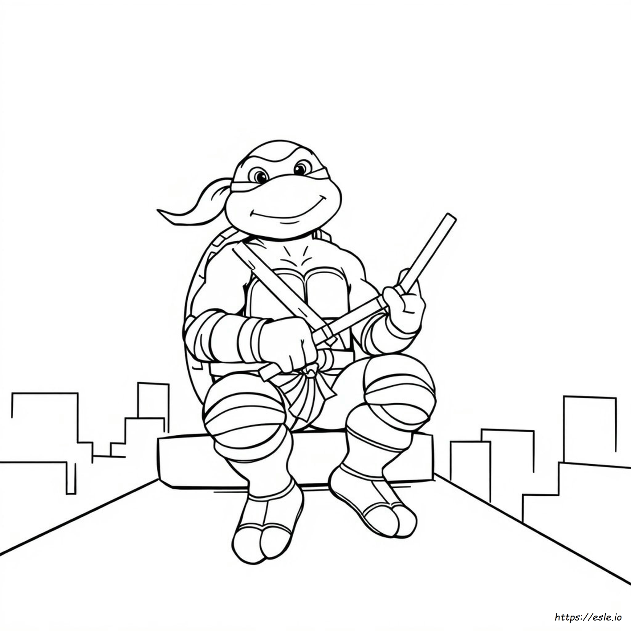 Teenage Mutant Ninja Turtles Michelangelo Ausmalbilder
