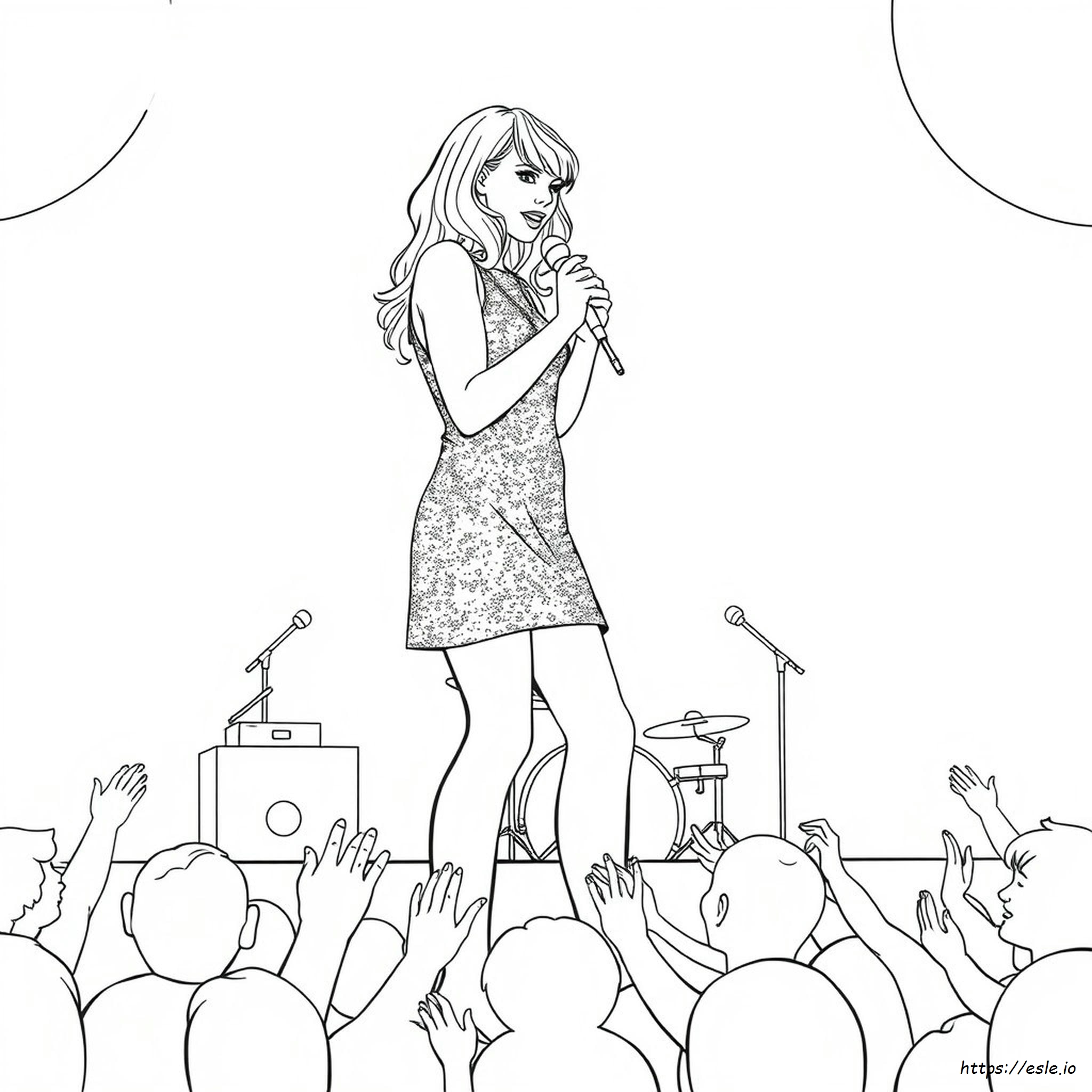 Taylor Swift Kleurplaat kleurplaat