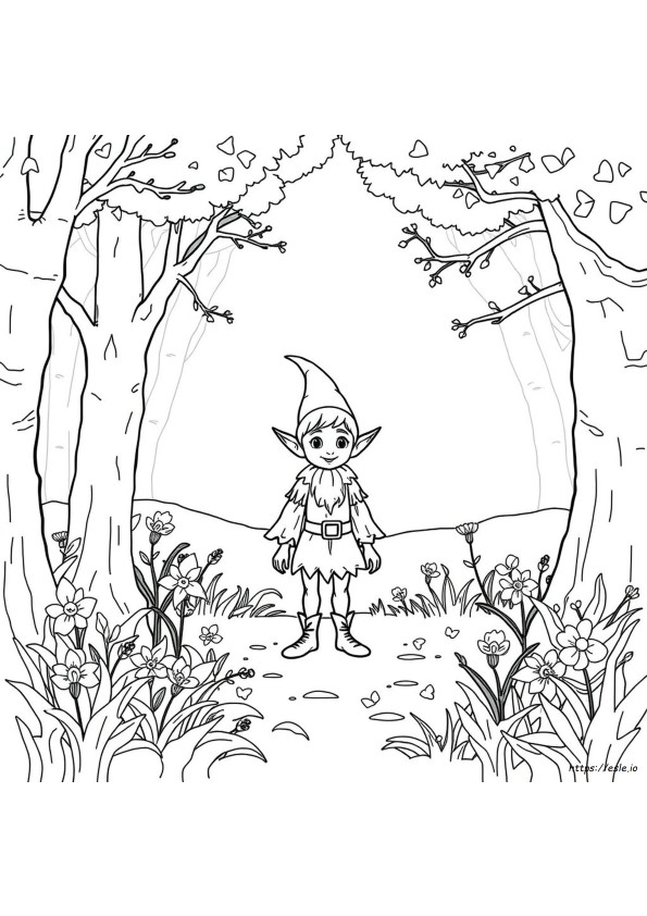 Elf Kleurplaat
