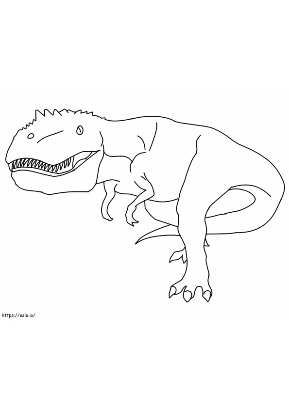 Giganotosaurus 5 coloring page