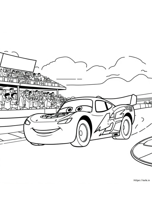 Lightning Mcqueen Colouring Picture