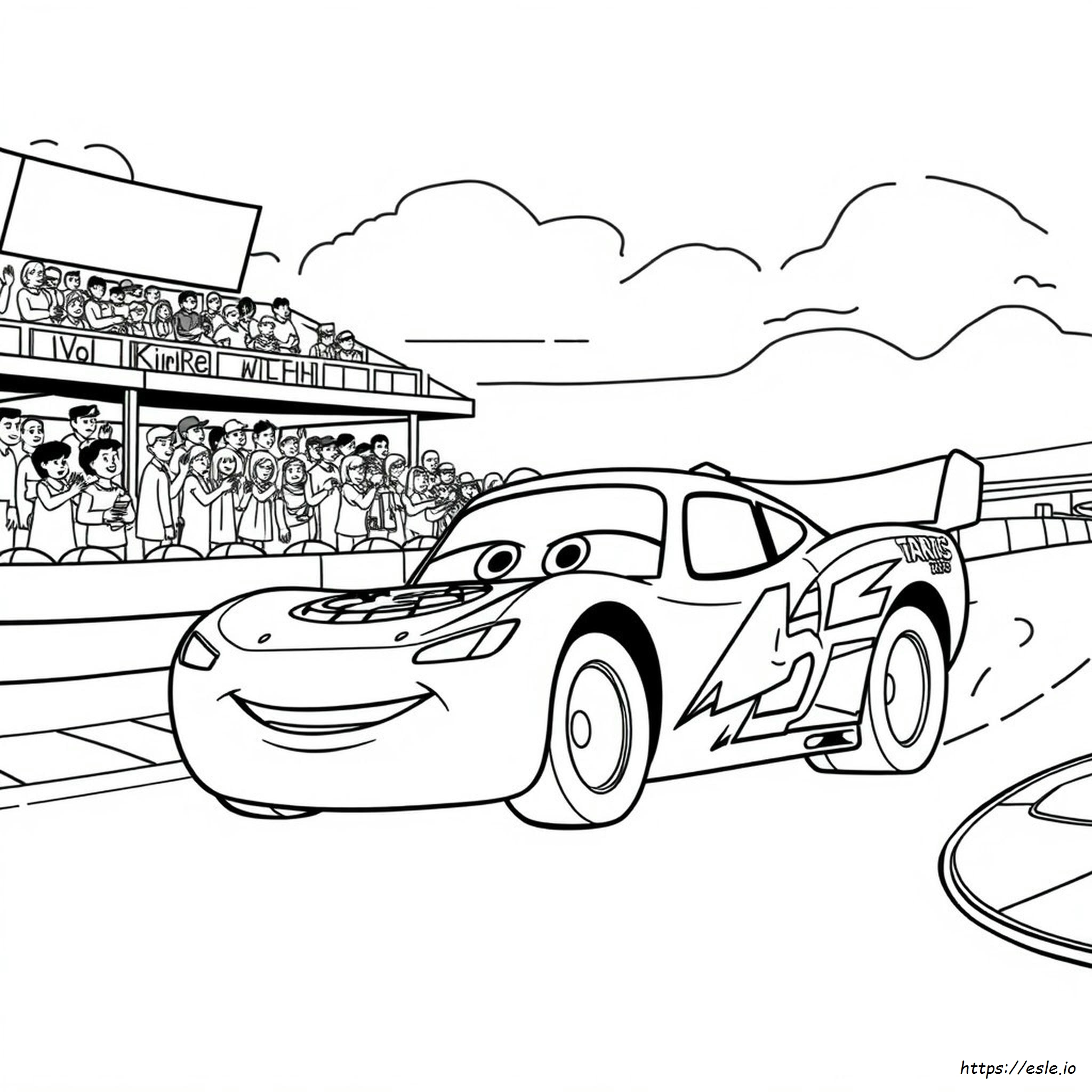 Lightning Mcqueen Colouring Picture