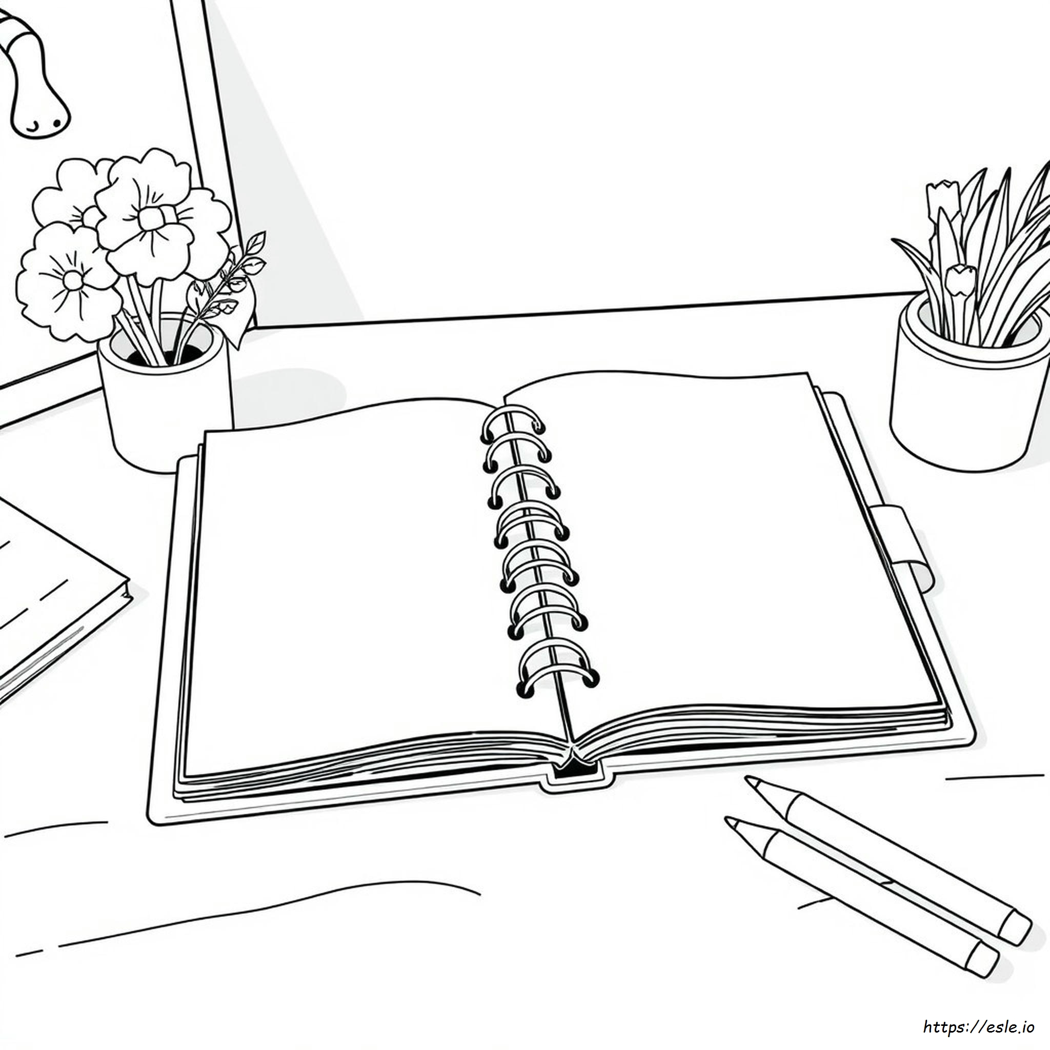 Planner Met Kleurplaten kleurplaat