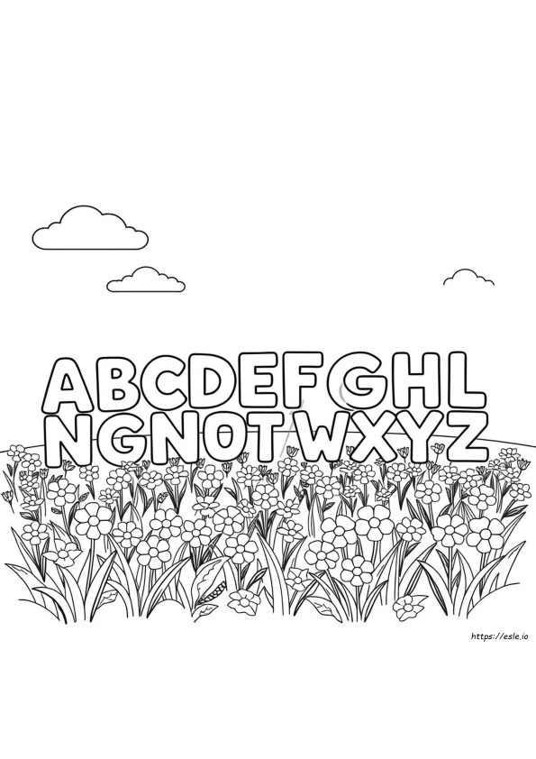 Grandes Lettres À Colorier