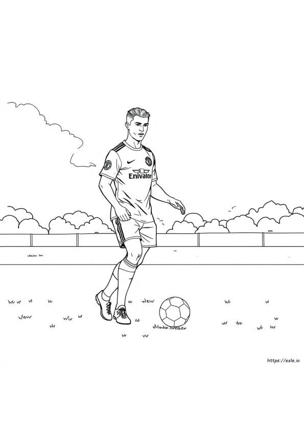 Coloriages Cristiano Ronaldo Manchester United