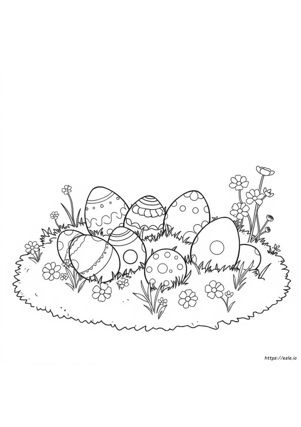 Large Egg Coloring Page