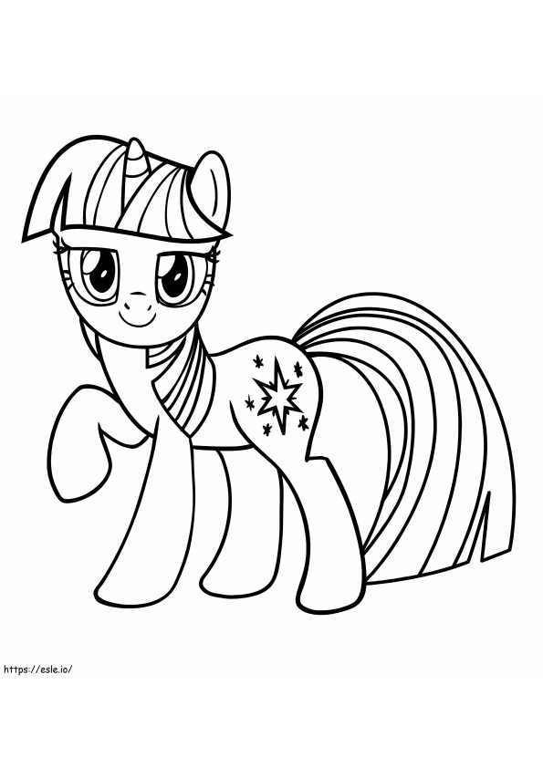 Lovely Twilight Sparkle coloring page