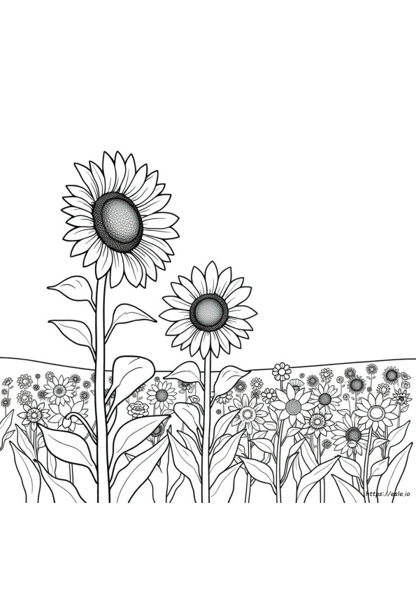 Coloriage Tournesol