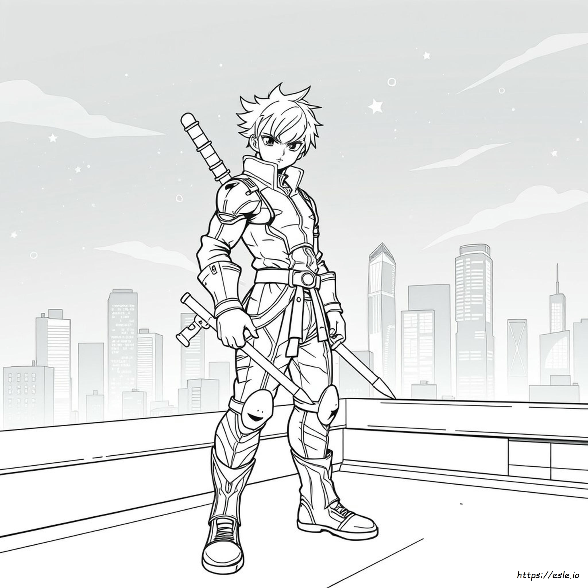 Anime Stijl Kleurplaten kleurplaat