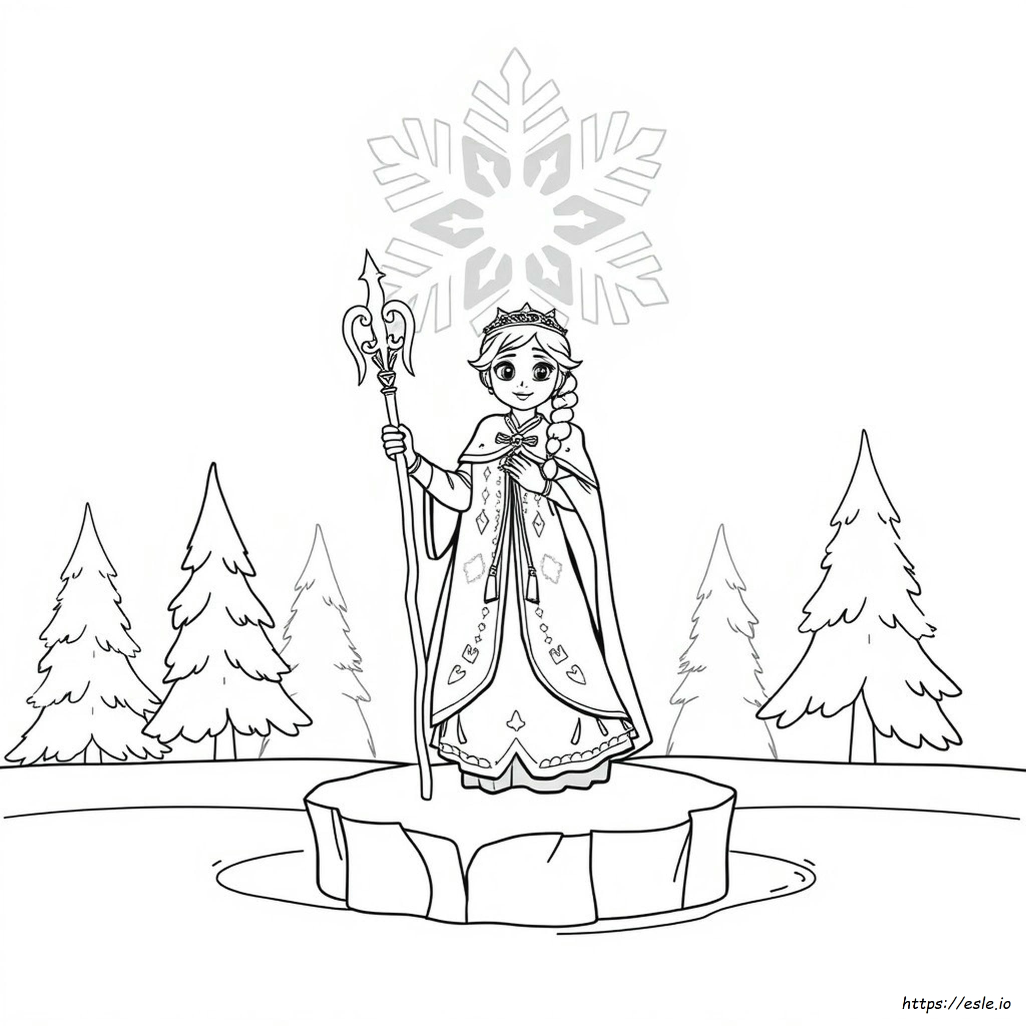 Queen Anna Coloring Pages