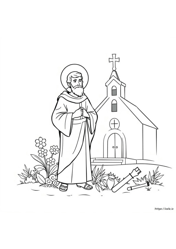 Coloriage Saint Joseph