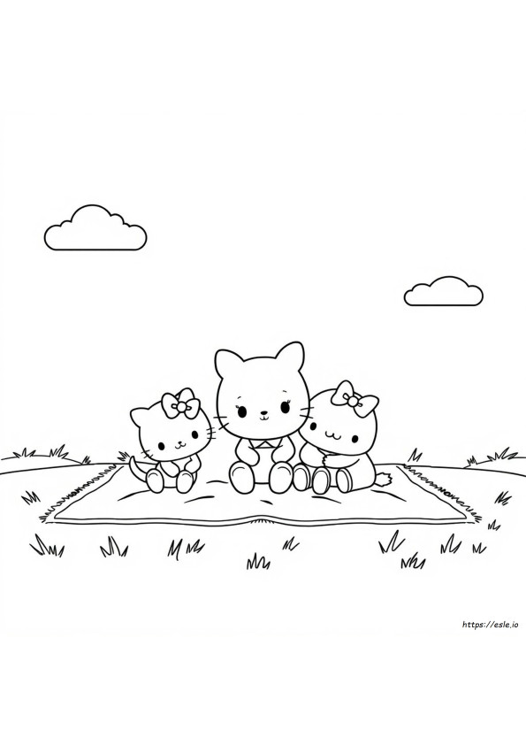 Cute Sanrio Characters Coloring Pages Printable