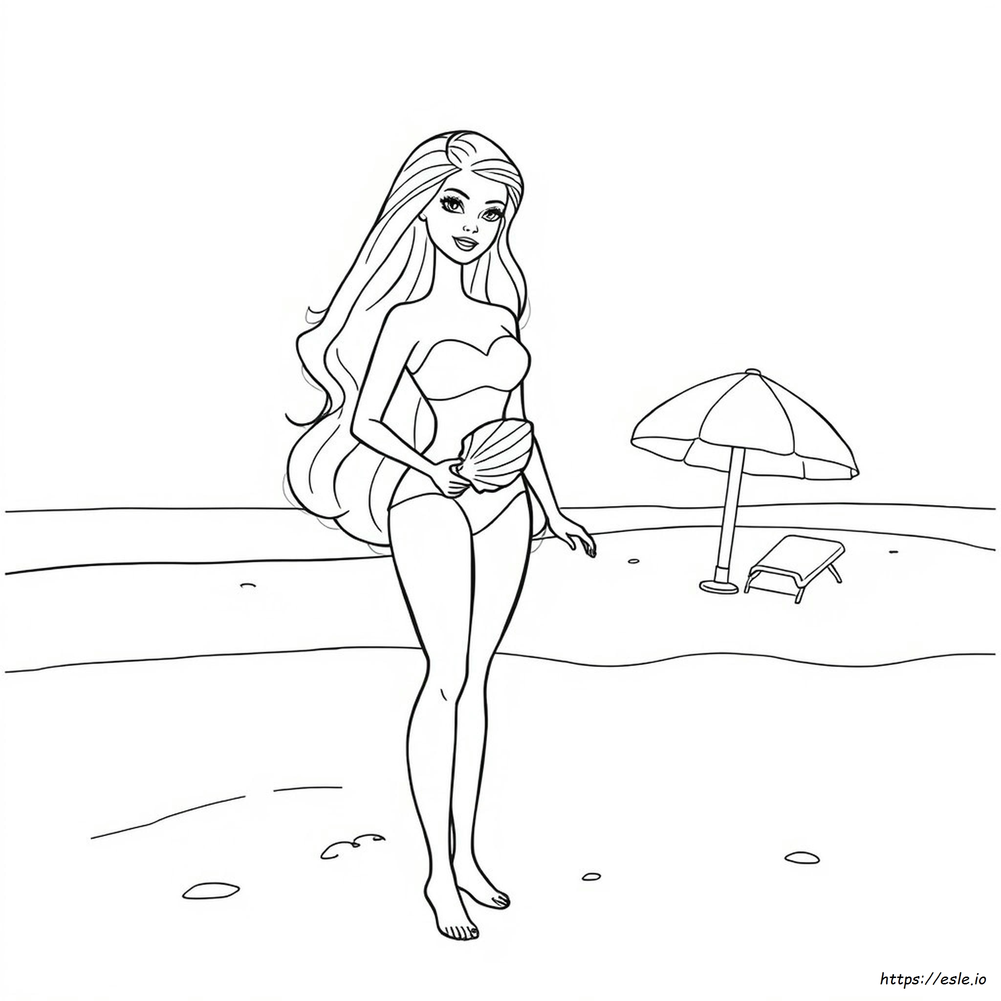 Barbie Kleurrecensie kleurplaat