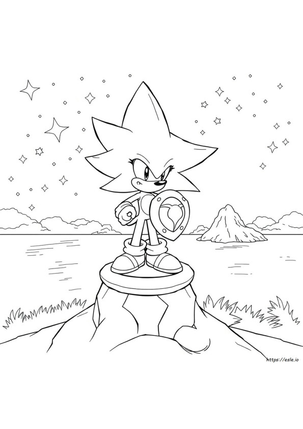Mighty Sonic Coloring Pages