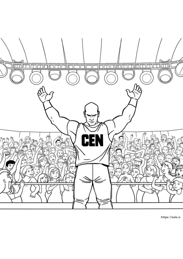 Coloriage John Cena À Imprimer