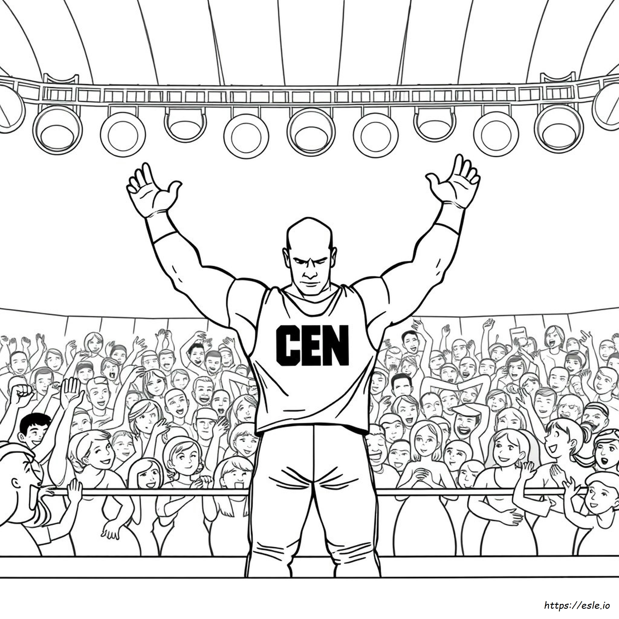 John Cena Kleurplaten Om Te Printen kleurplaat