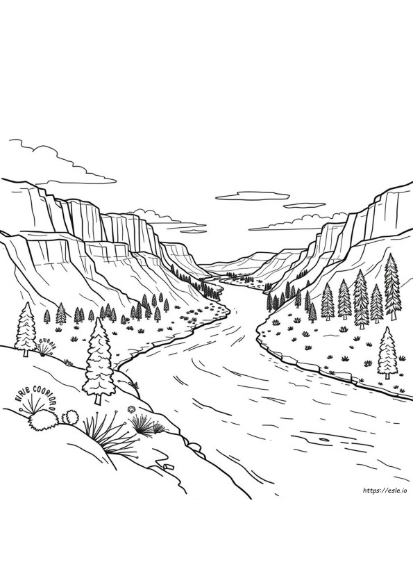 Coloriage Fleuve Colorado