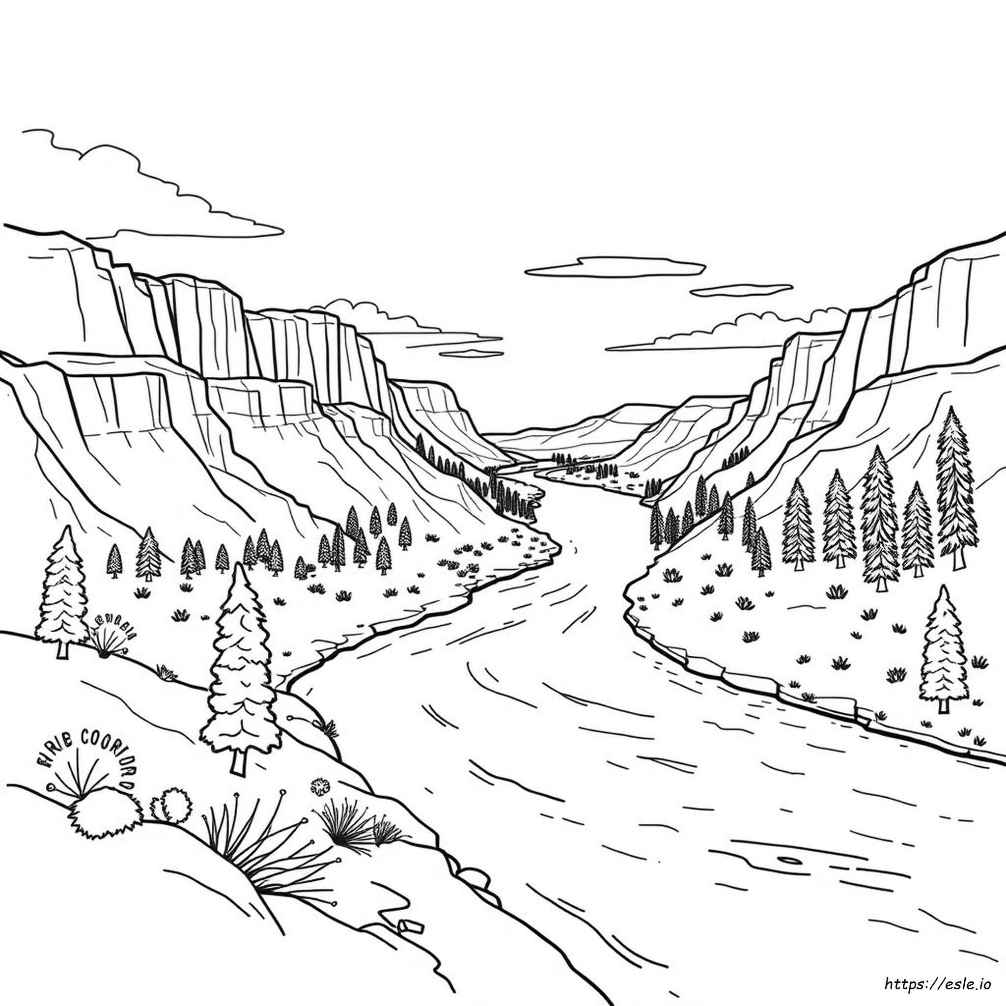Colorado River Kleurplaat kleurplaat