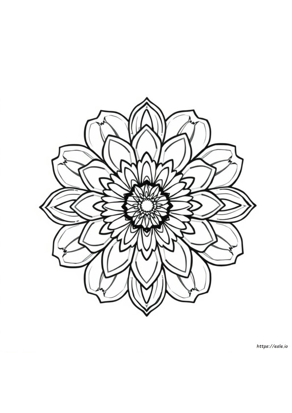 Coloriages De Mandalas Fleurs Difficiles