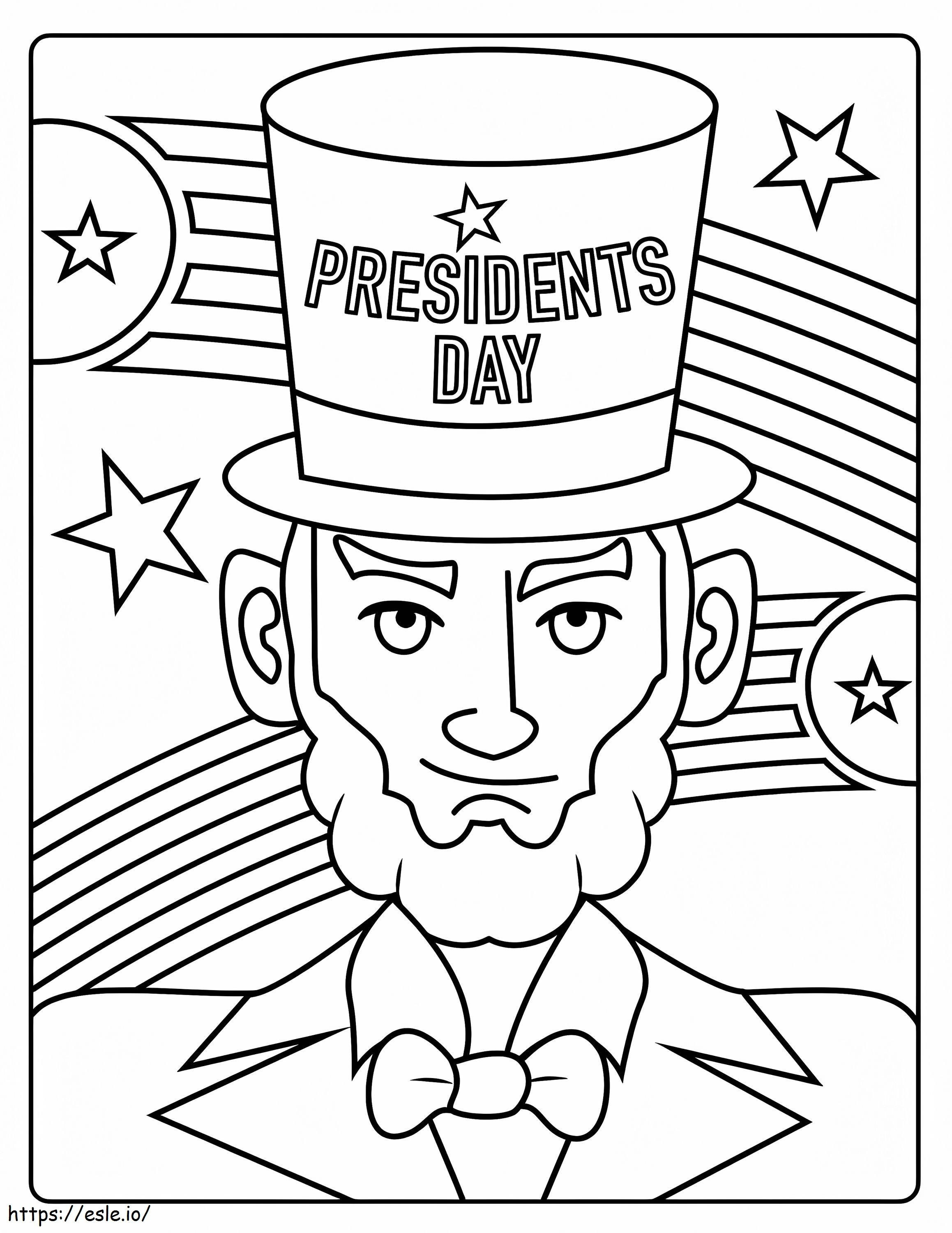 Presidents Day 8 coloring page