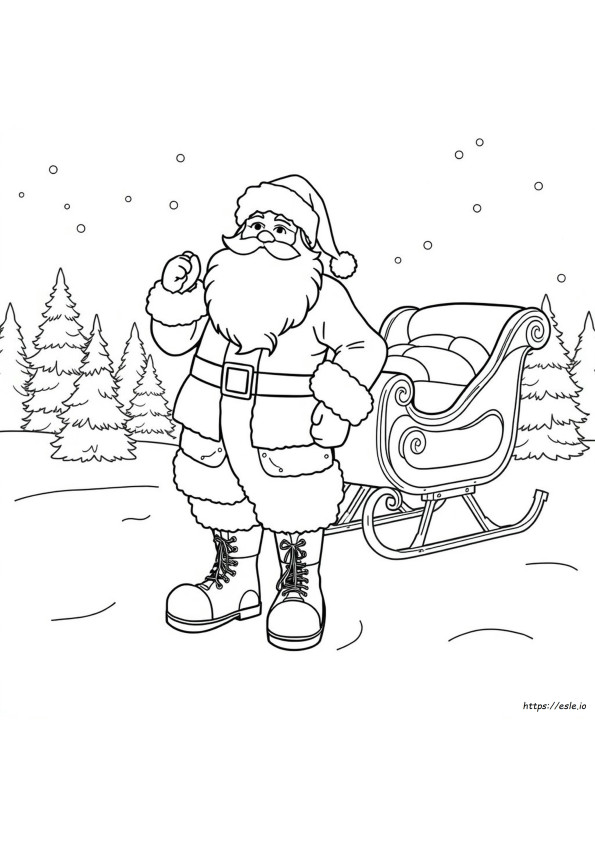 Coloriage Bottes Du Père Noël