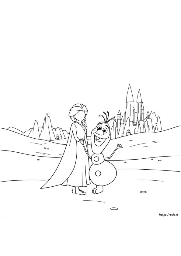Fișă De Colorat Cu Frozen