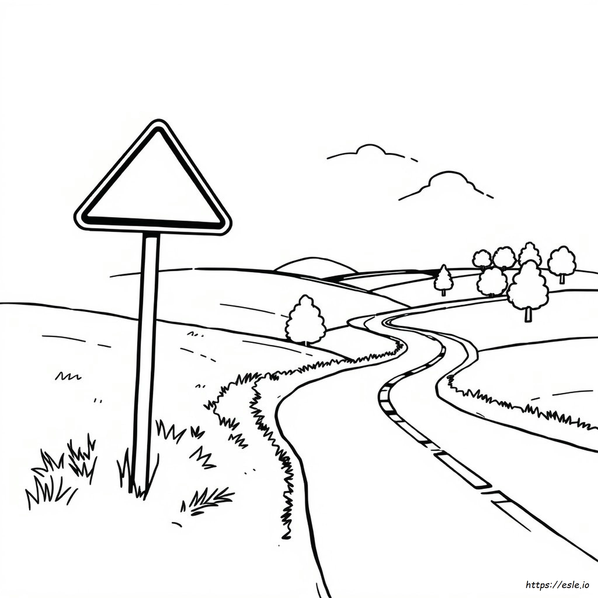 Verkeersborden Kleurplaten kleurplaat