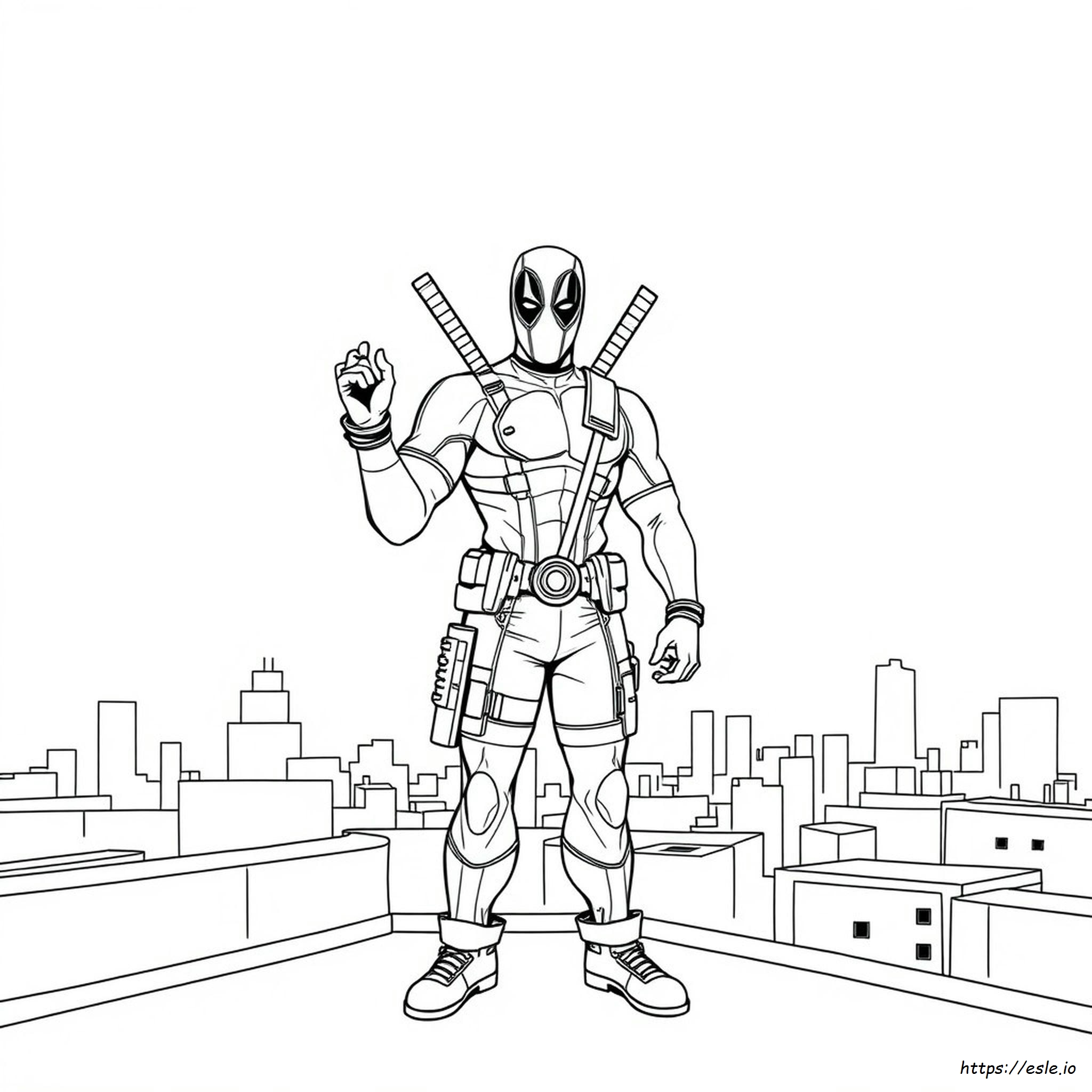 Disegni Di Deadpool Da Colorare Per Adulti