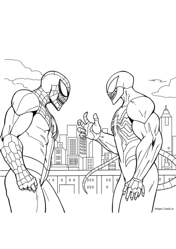 Spiderman Contro Venom Disegni Da Colorare E Stampare