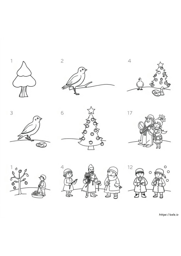 Coloriages Les 12 Jours De Noël