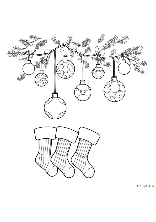 Printable Coloring Pages Of Christmas Ornaments