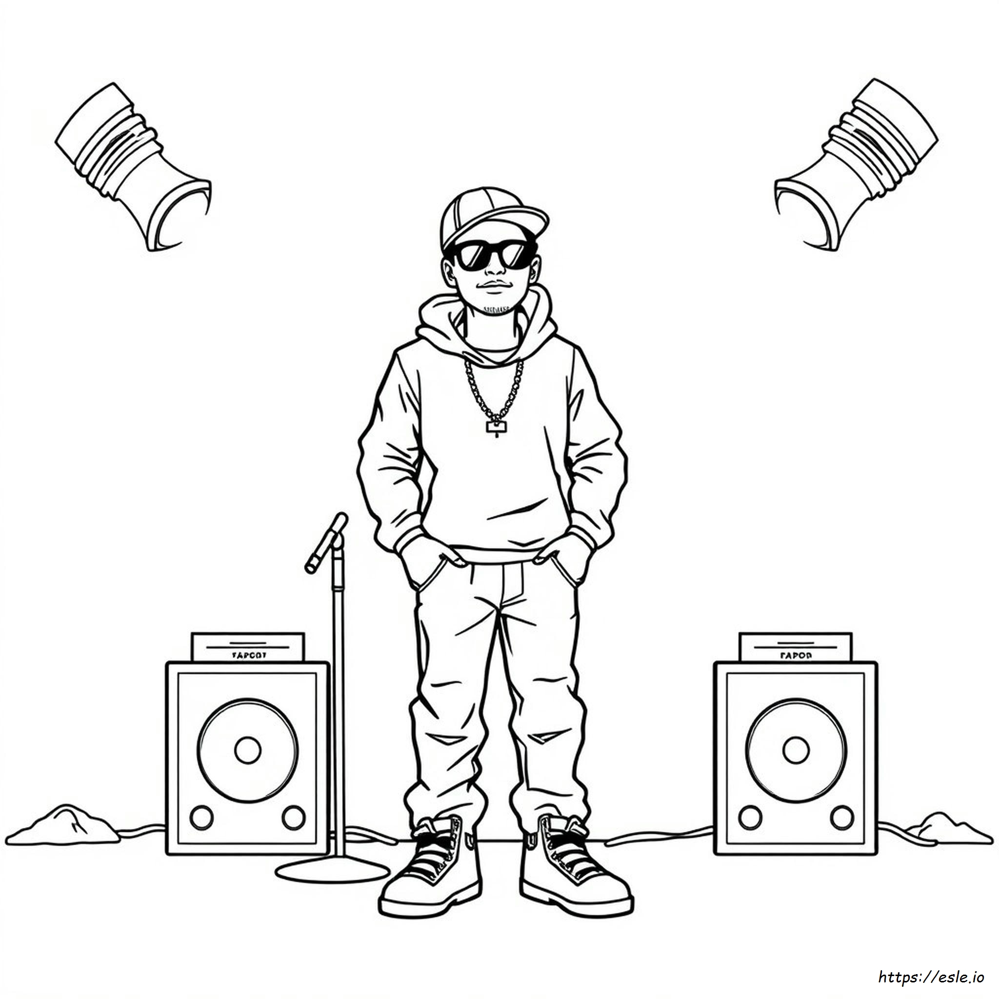 Rapper Kleurplaten kleurplaat