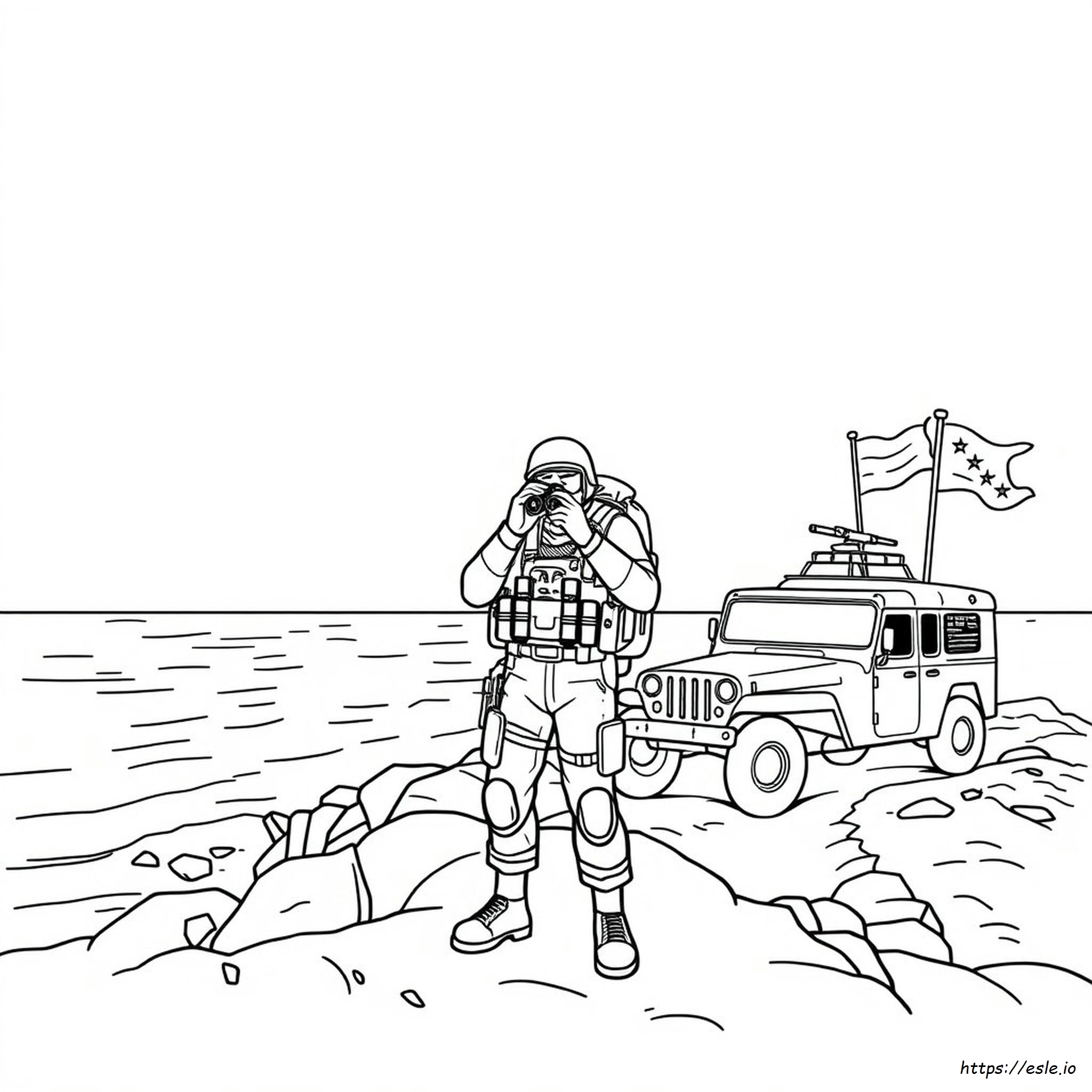 Navy Seal Coloring Page