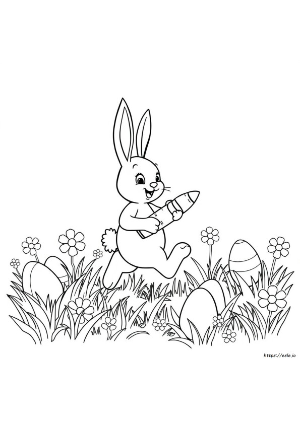 Coloriages Lapin De Pâques À Imprimer