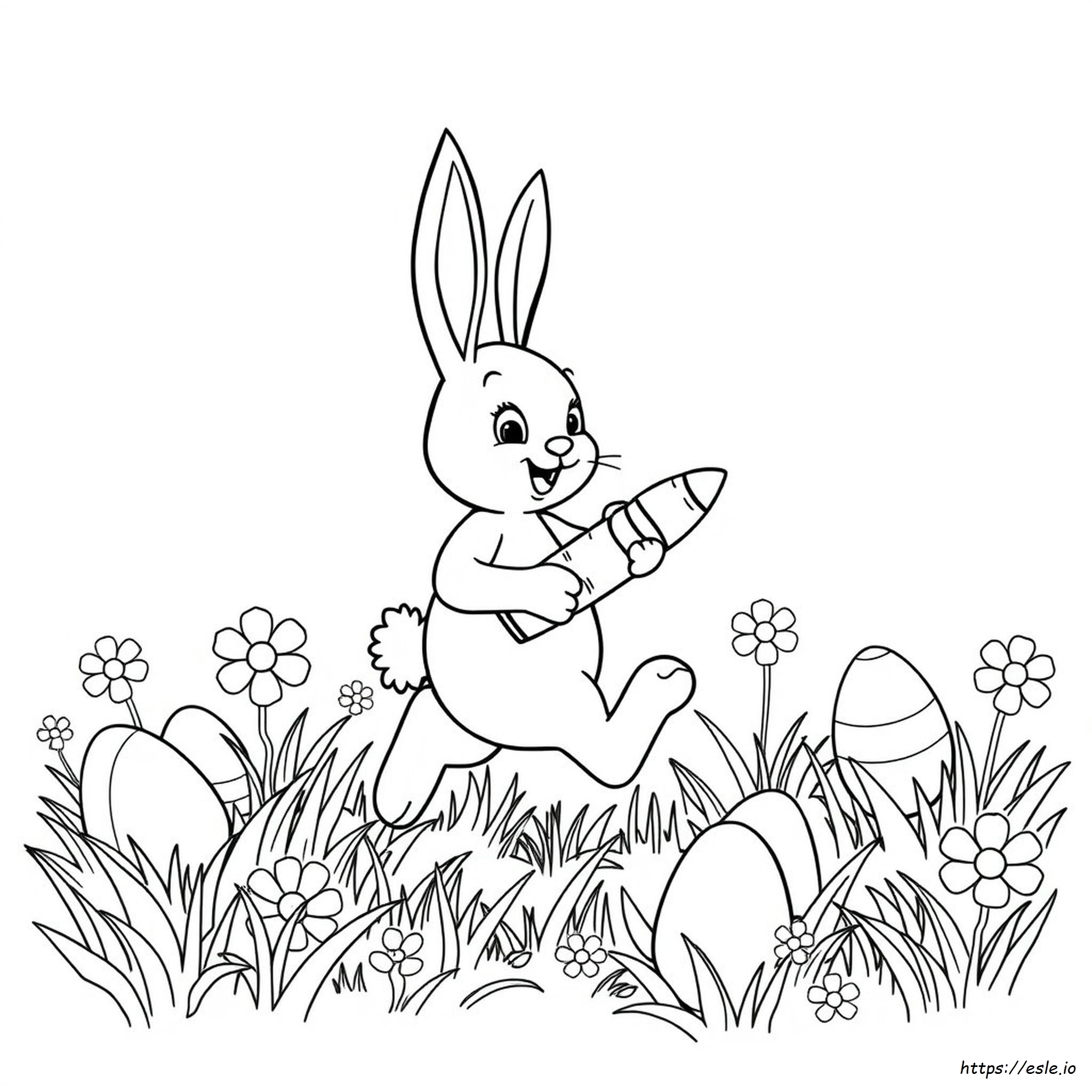 Easter Bunny Coloring Pages Printable